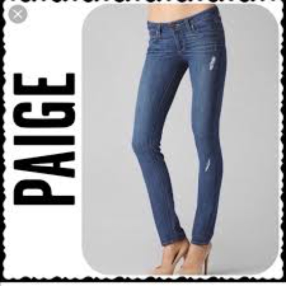 PAIGE Denim - BOGO PAIGE Skyline Skinny Topanga Destruction